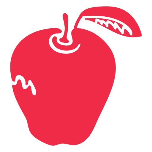 Comida de frutas de maçã vermelha Desenho PNG