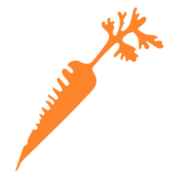 Orange carrot food PNG Design