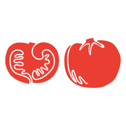 Fruto de tomate rojo