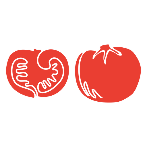 Red tomato fruit PNG Design