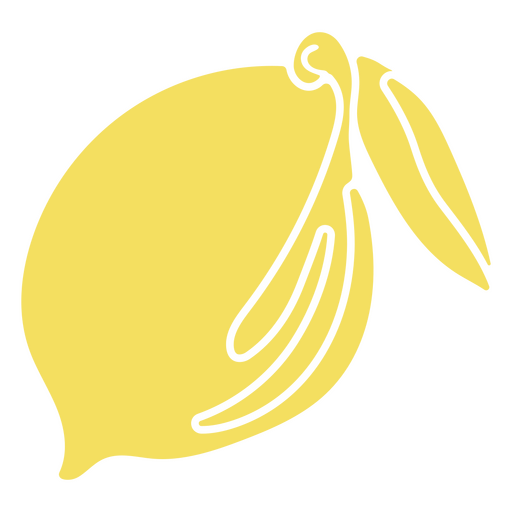 Food cut out lemon