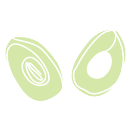 Food cut out avocado PNG Design Transparent PNG