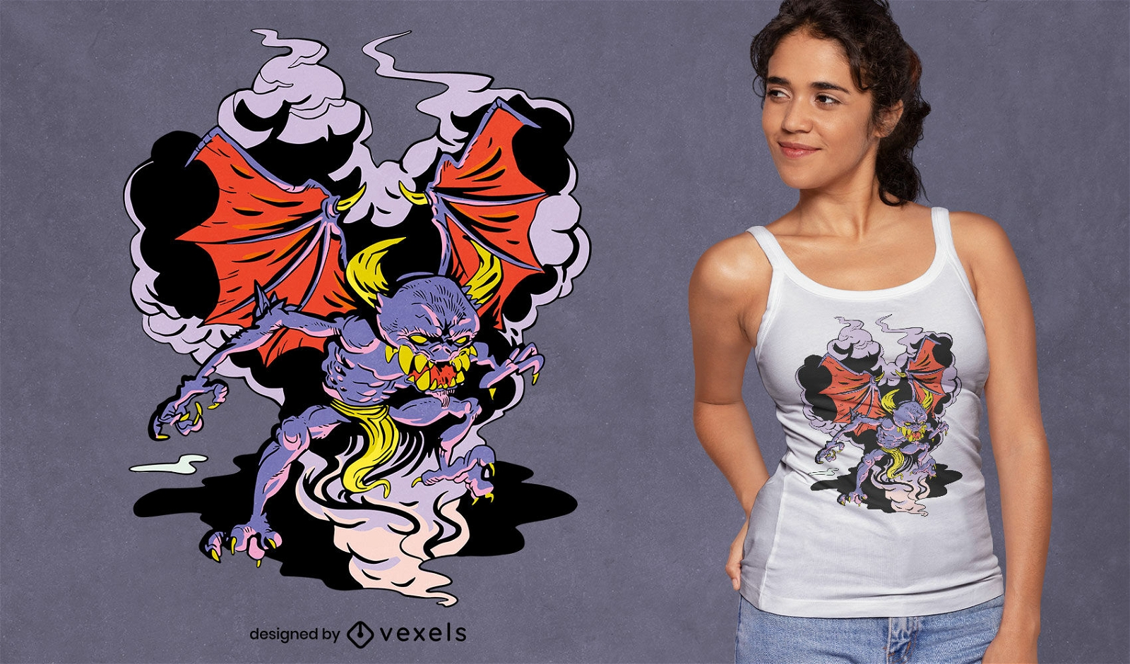 Amor Dämon Monster T-Shirt Design