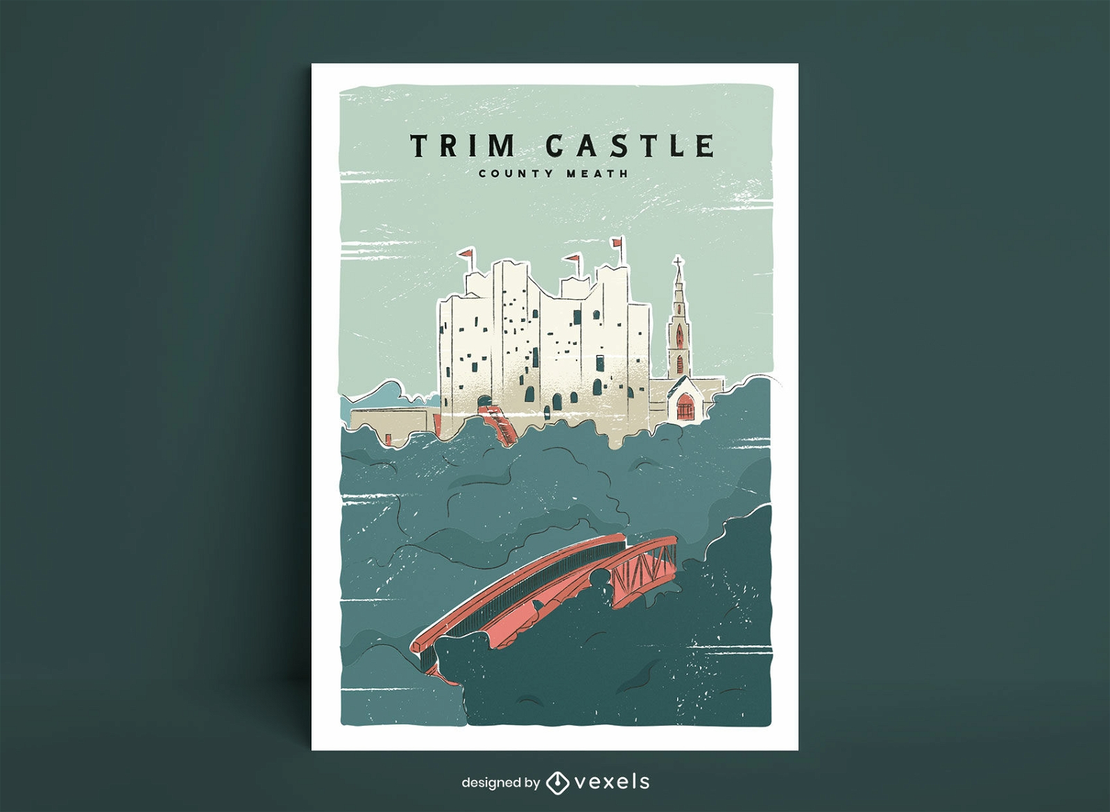 Trim castle poster design