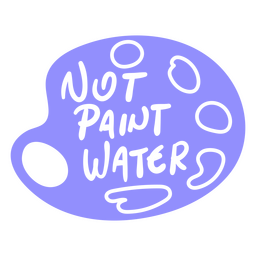 Artist color paint quote badge PNG Design