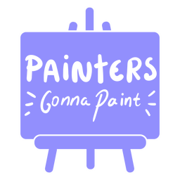 Distintivo de citação de pintores de arte Desenho PNG