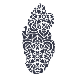 Mapa da Mandala Qatar Desenho PNG