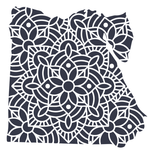 Mandala Egipto Mapa Diseño PNG