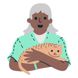 gato, veterinario, médico, gente Diseño PNG