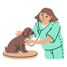 Hundetierarzt Tiere Menschen PNG-Design