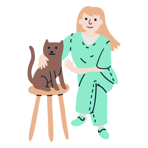 Gato veterinário animais pessoas Desenho PNG