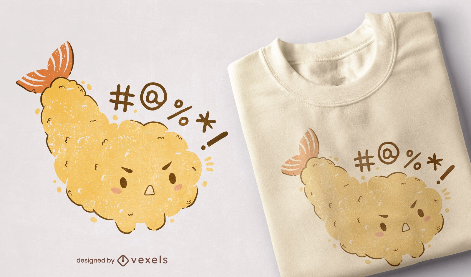 Mad tempura t-shirt design