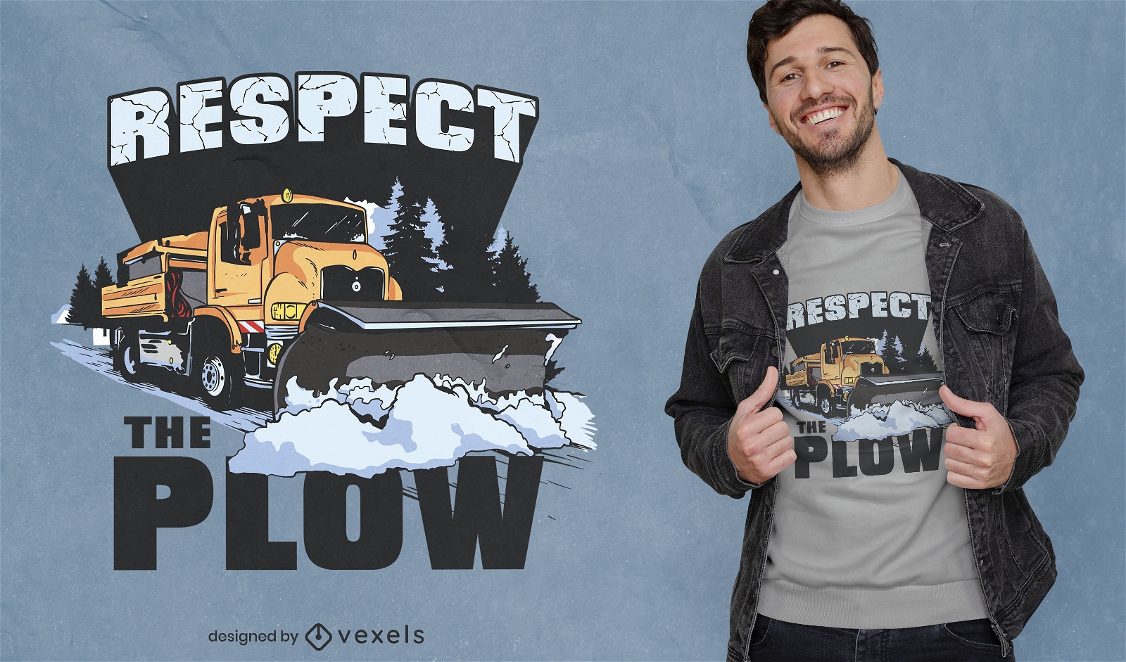 Respect the plow t-shirt design