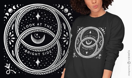 Look at the bright side t-shirt design
