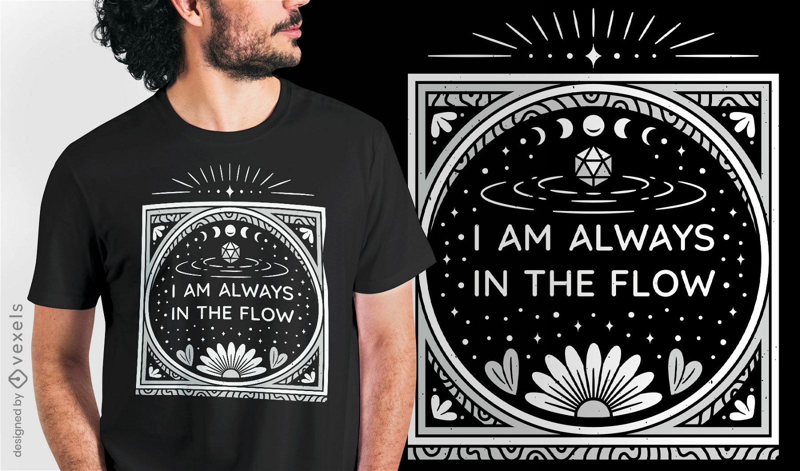 Immer im Flow T-Shirt-Design