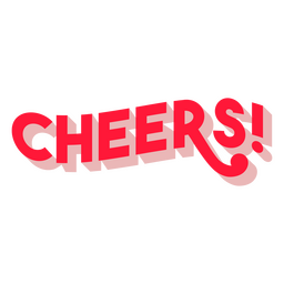 Cheers Urlaubszitat PNG-Design