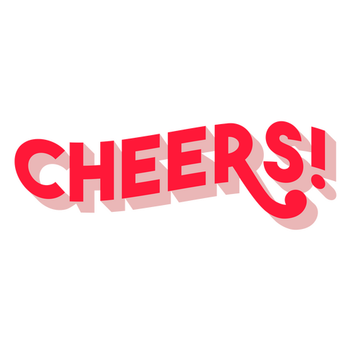 Cheers citação de férias Desenho PNG