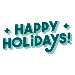 Cita de felices fiestas Diseño PNG