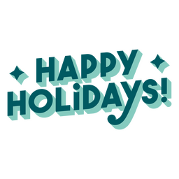 Happy Holidays quote PNG Design