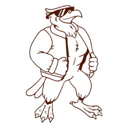 Curso de águia legal Desenho PNG