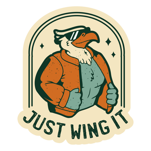 Eagle Vintager Zitatflügel es PNG-Design