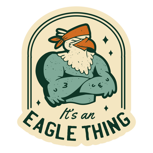 Cotización vintage de la cosa del águila Diseño PNG