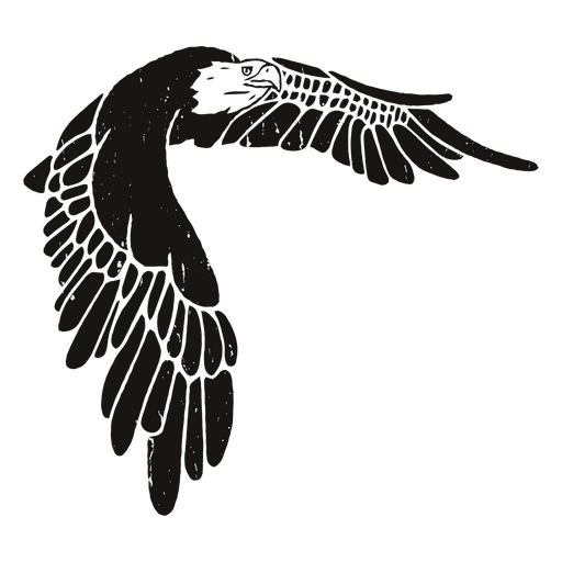 Eagle hand drawn wings PNG Design