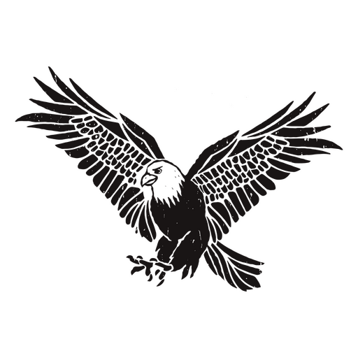 Eagle hand drawn fly PNG Design