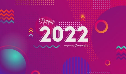 Happy new year abstract background design