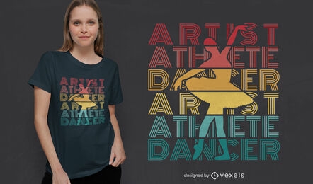 Ballet dancer quote t-shirt design