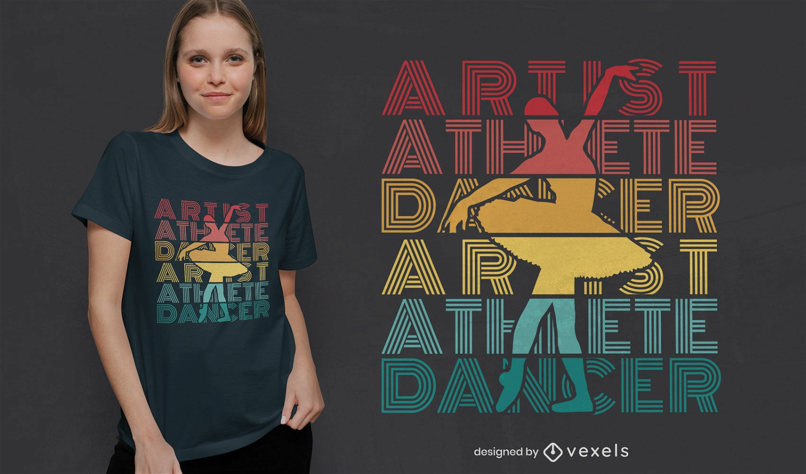 Ballet dancer quote t-shirt design