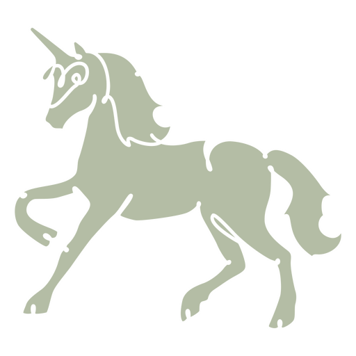 Unicorn cut out color