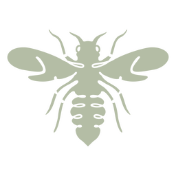 Bee cut out color PNG Design