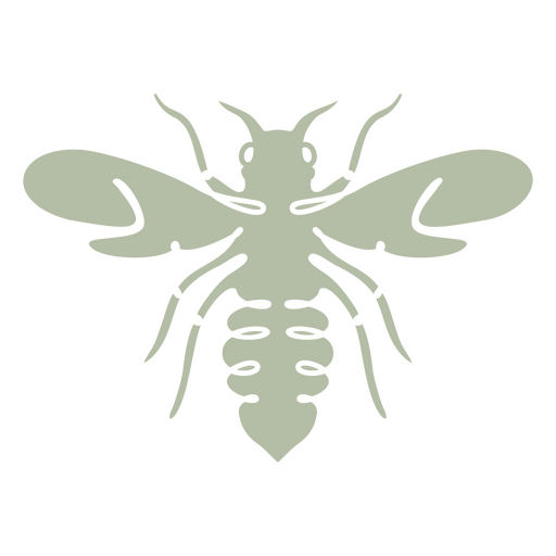 Bee cut out color PNG Design