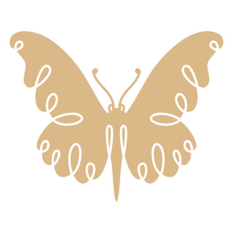 Schmetterling ausgeschnittene Farbe PNG-Design