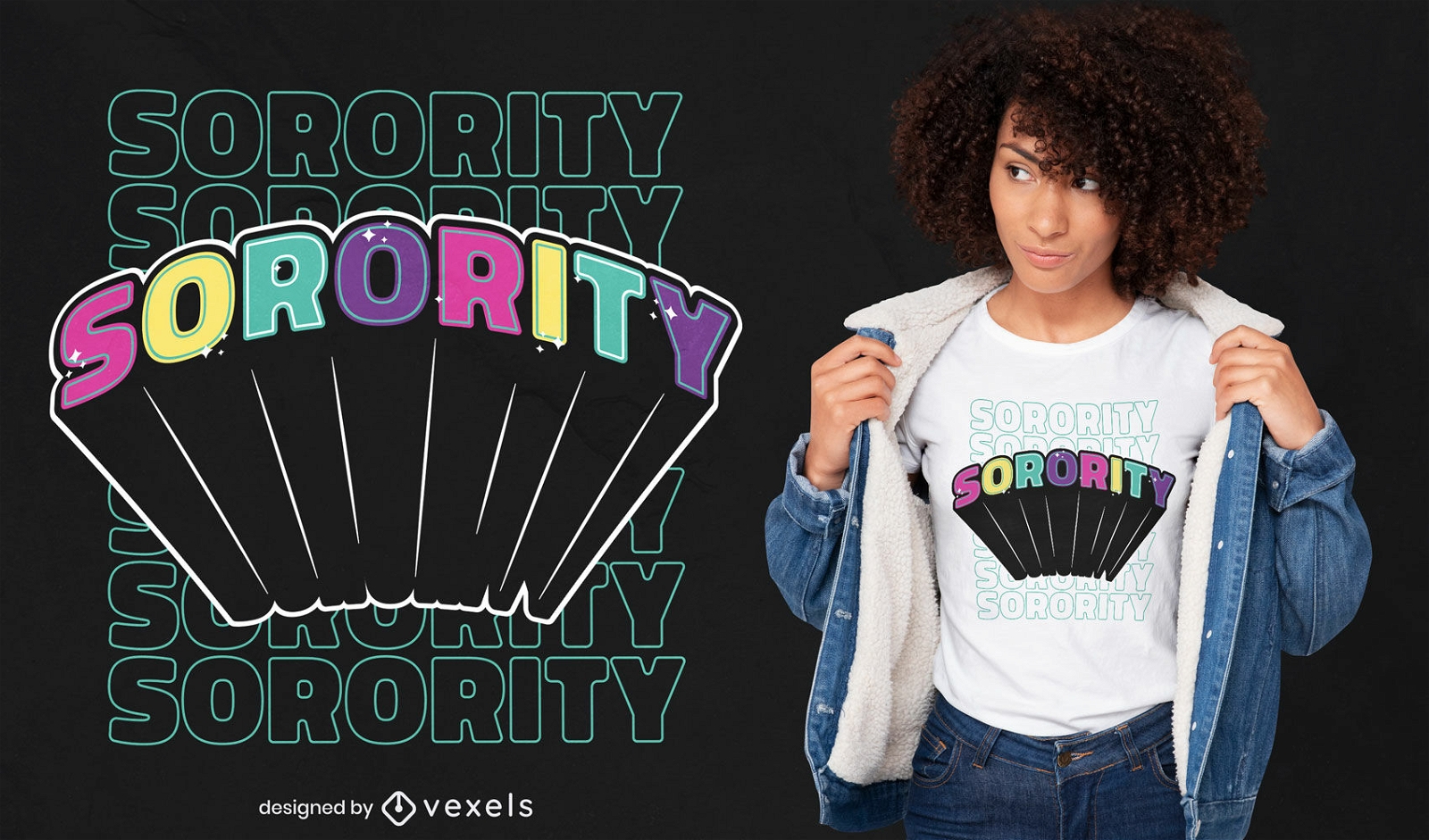 Sorority feministisches T-Shirt-Design