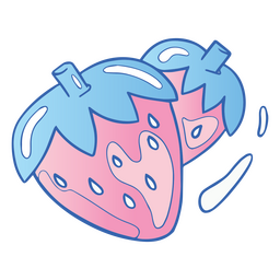 Erdbeerdampfwelle PNG-Design