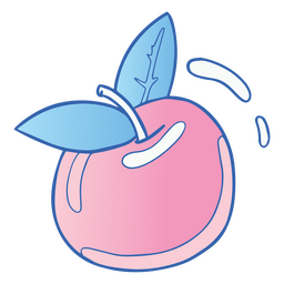 Onda de vapor de cereza Diseño PNG