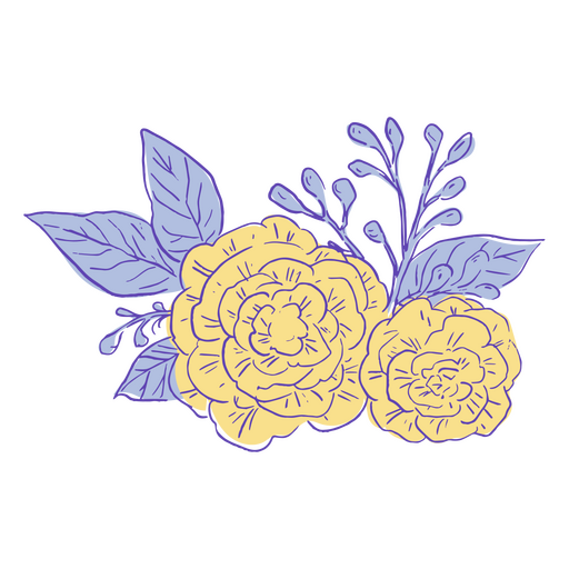 Cottagecore-Symbol für Naturblumen PNG-Design
