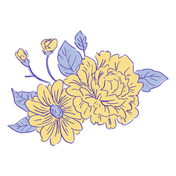 Plante o ícone de flor da natureza Desenho PNG