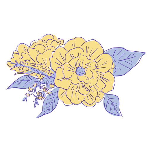 Icono de flor de belleza vegetal Diseño PNG