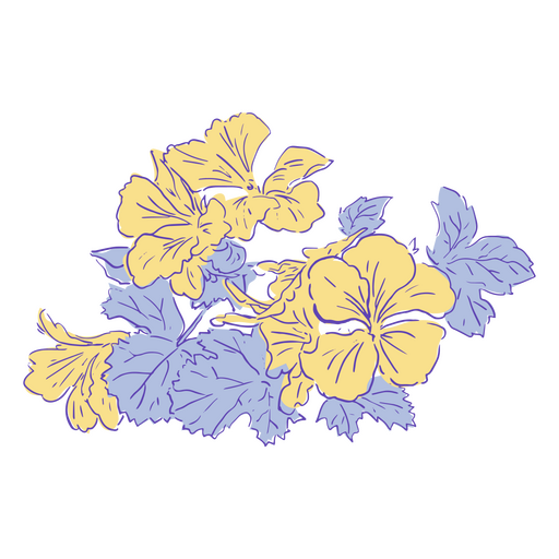 Icono de flor de belleza naturaleza Diseño PNG