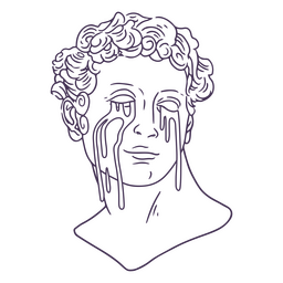 Greek woman crying sculpture people PNG Design Transparent PNG