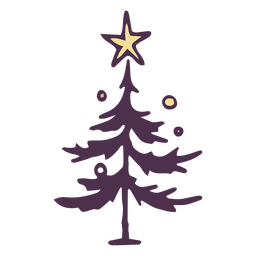 Árvore de Natal anti ano novo Desenho PNG