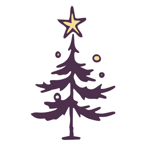 Anti-Neujahrs-Weihnachtsbaum PNG-Design
