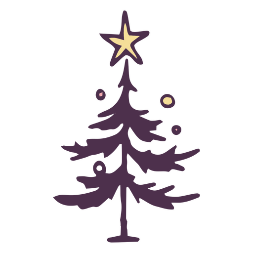 Árbol de Navidad anti año nuevo Diseño PNG