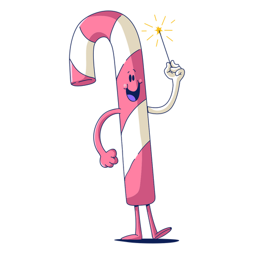 Personagem de férias de bastão de doces Desenho PNG