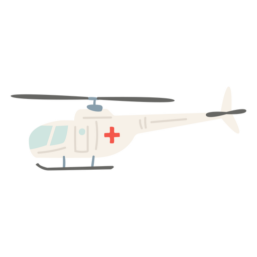 Ambulance Helicopter PNG Design