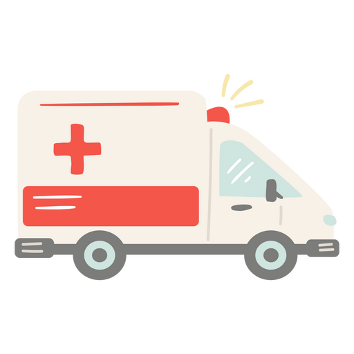 Caminhão de ambulância de emergência Desenho PNG