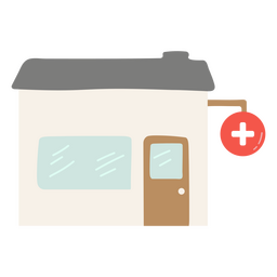 Gebäude der Apotheke PNG-Design